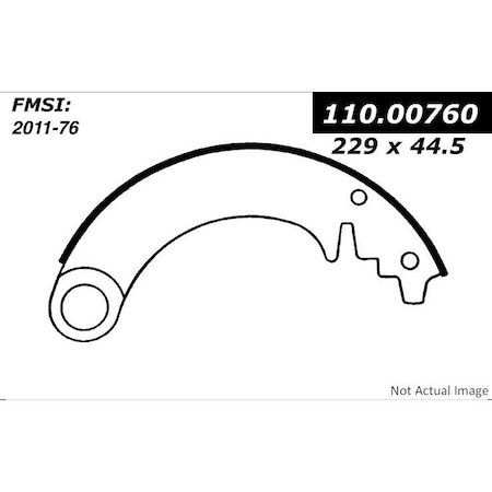 Centric Parts PREMIUM BRAKE SHOES 111.0076